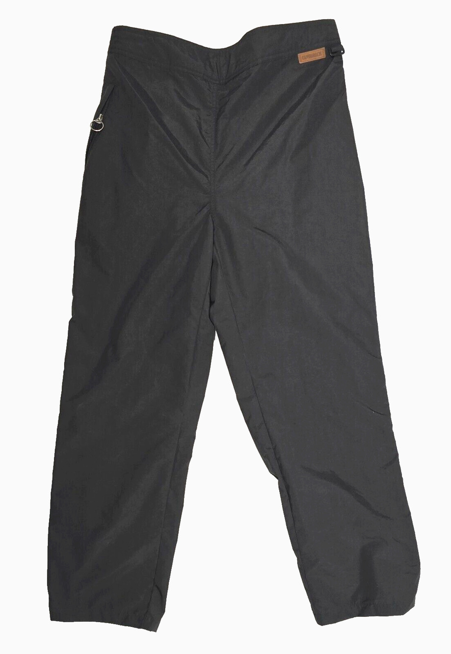Canvasback Men's Nylon Black Weather Track Pants Windbreaker Full Zip XXL